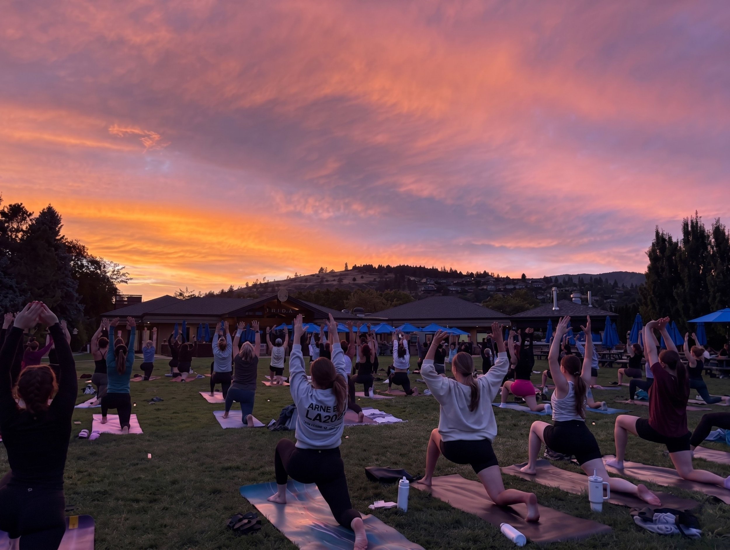 Sunset Yoga &amp; Wine at Frind Estate Winery