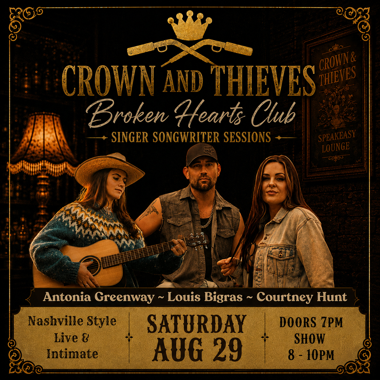 Antonia Greenway, Louis Bigras & Courtney Hunt
