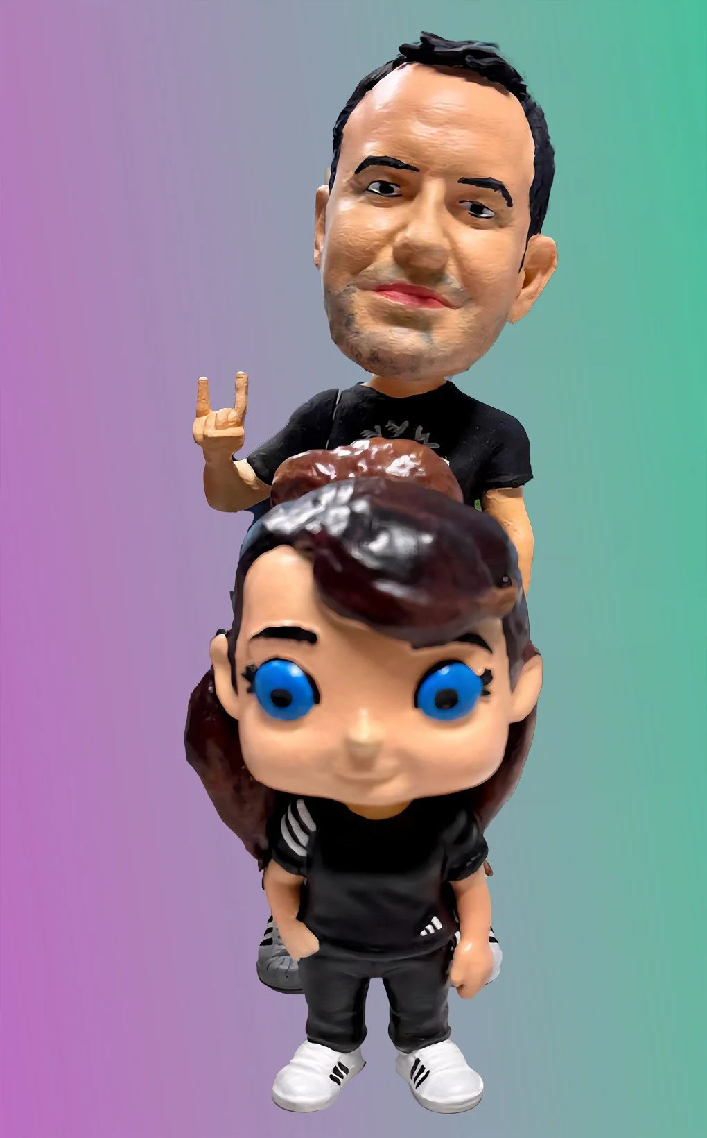 Two Minidolls, of me and Pedro