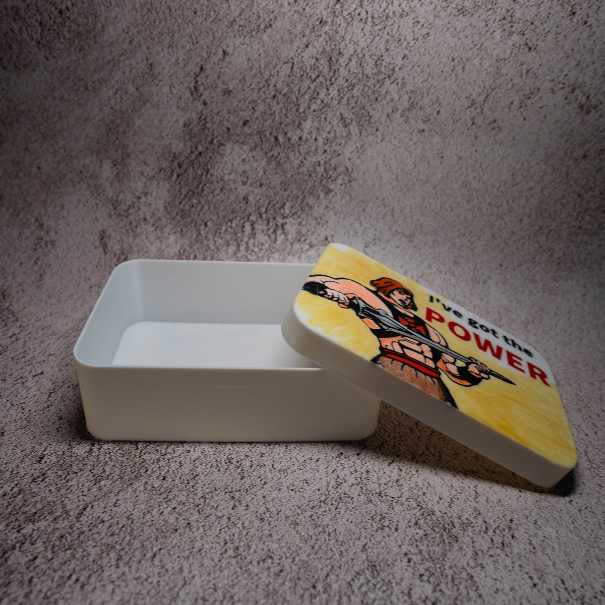 He-man Lunchbox 3D Printed with open lid