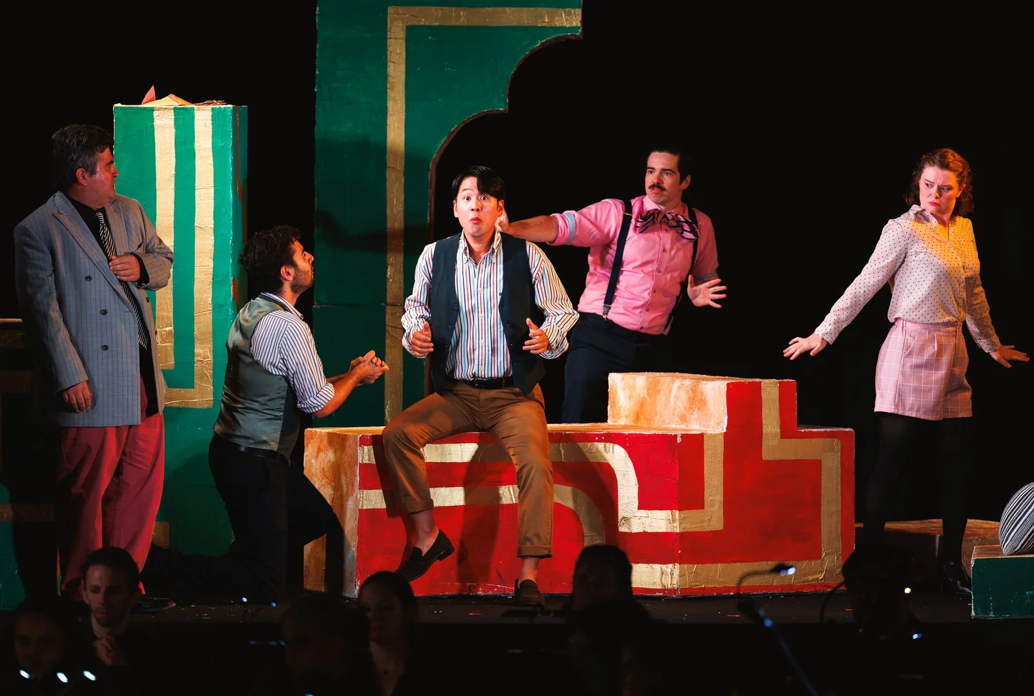 A comic scene from a past Park City Opera production