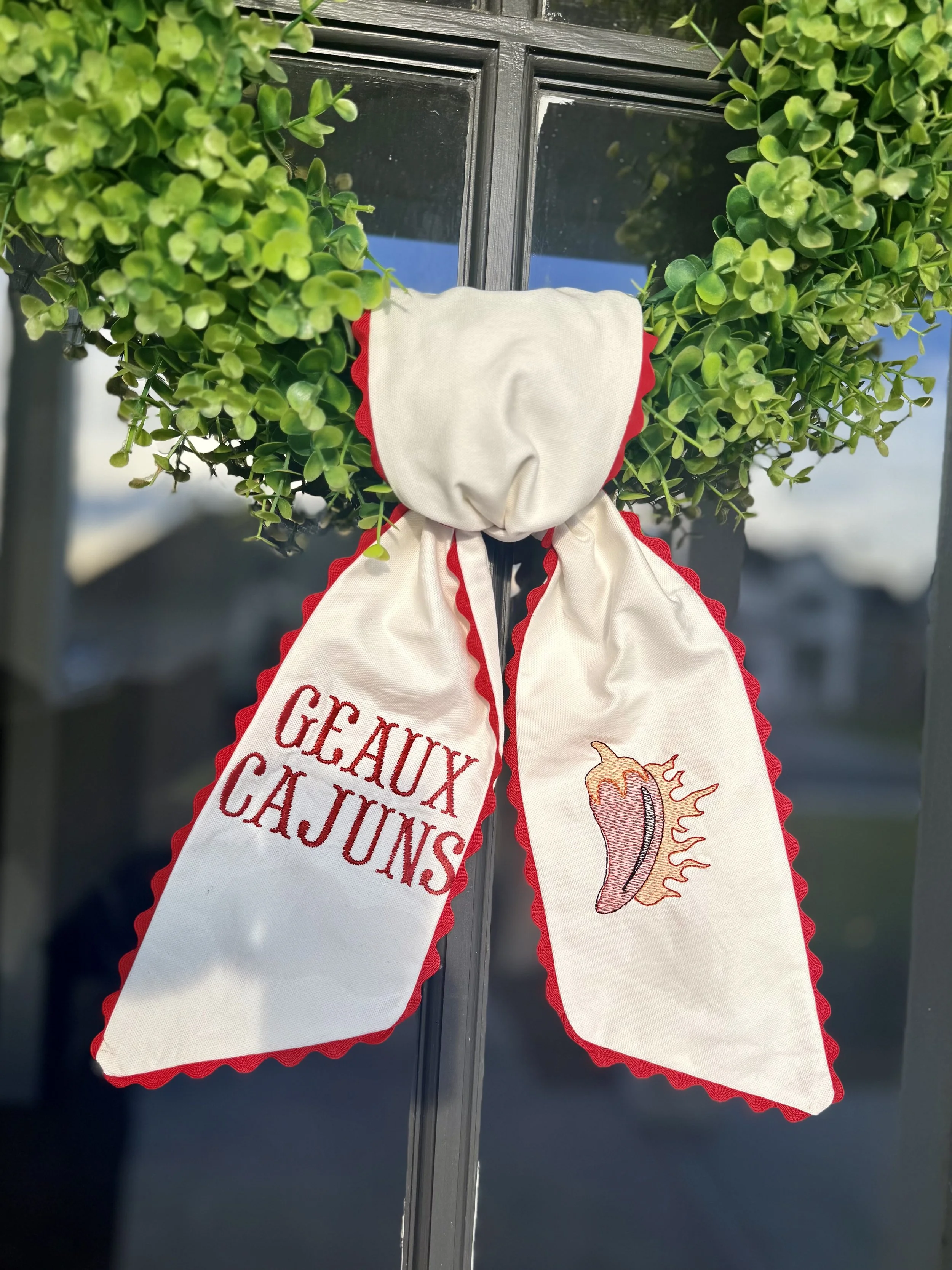 ULL Scalloped Sash