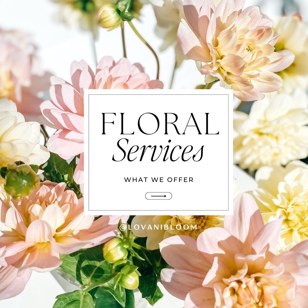 At Lovani Bloom, we offer a comprehensive range of floral services tailored to suit your needs. From fresh bouquets and arrangements to wedding florals, special events, and floral delivery/subscriptions, we're here to bring you something special! #fl