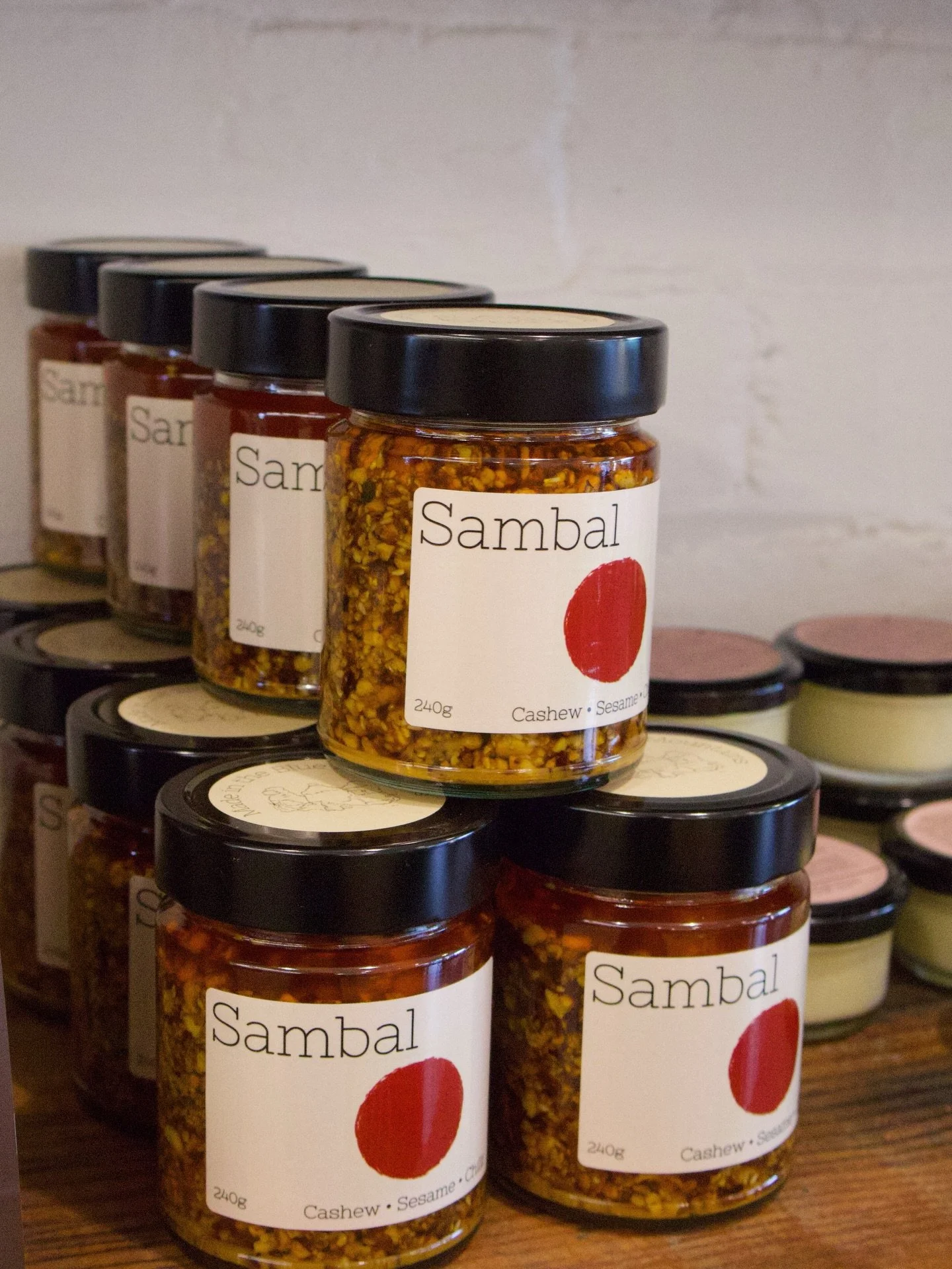 Sambal has hit our shelves ❤️

It&rsquo;s not too hot, crunchy and delicious. 

You may even see it on our new Autumn menu soon 👀