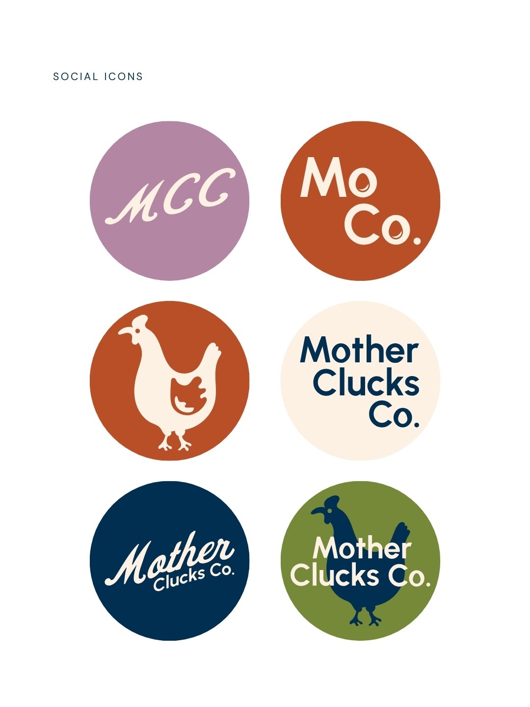 Branding and illustrations for Mother Clucks Co.