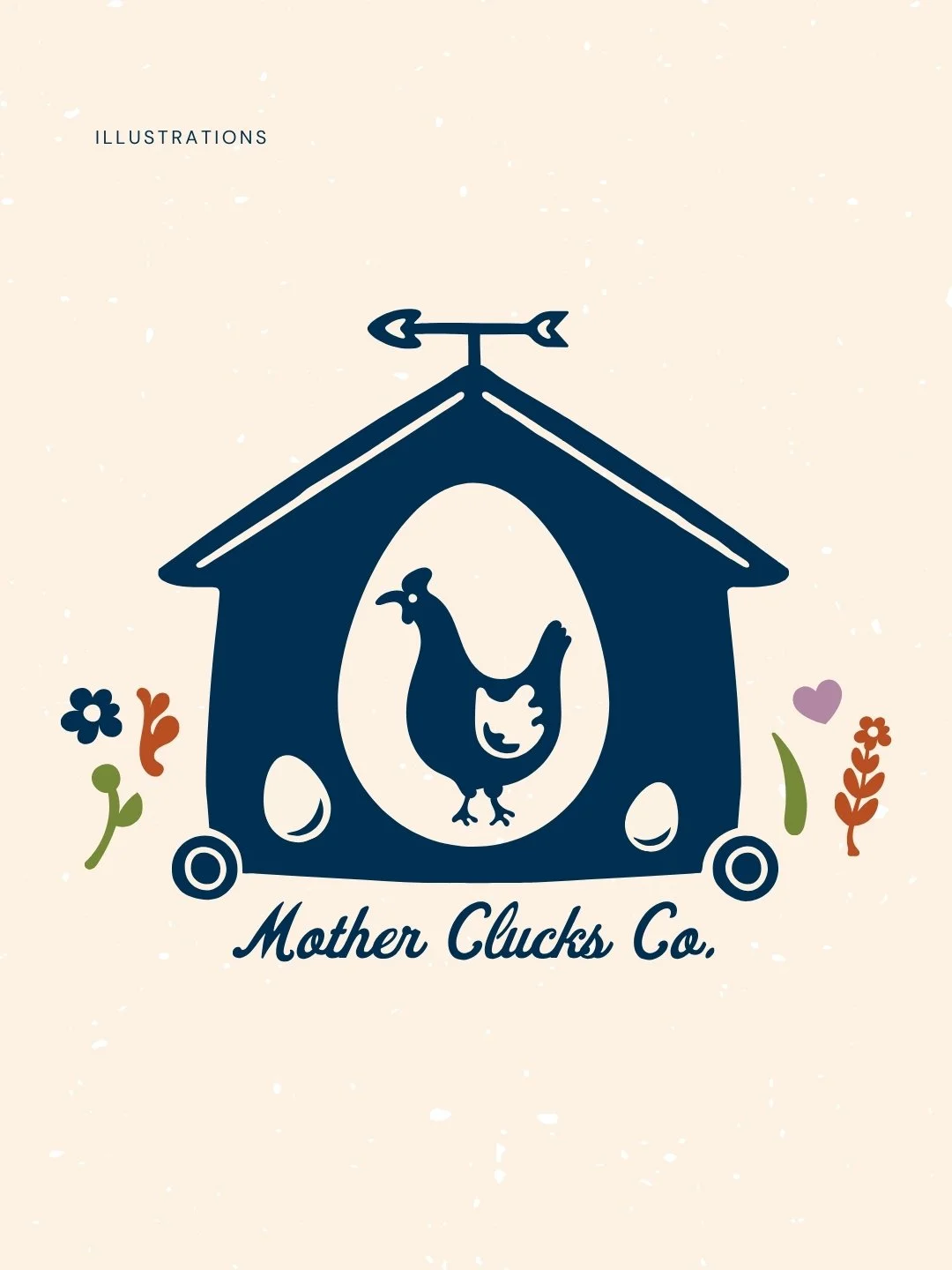Branding and illustrations for Mother Clucks Co.