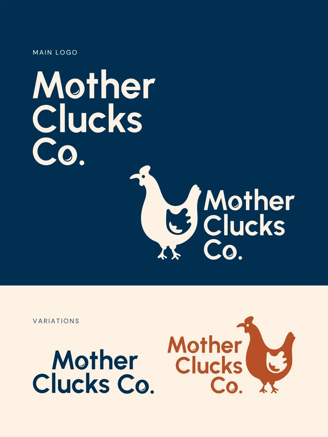 Branding and illustrations for Mother Clucks Co.