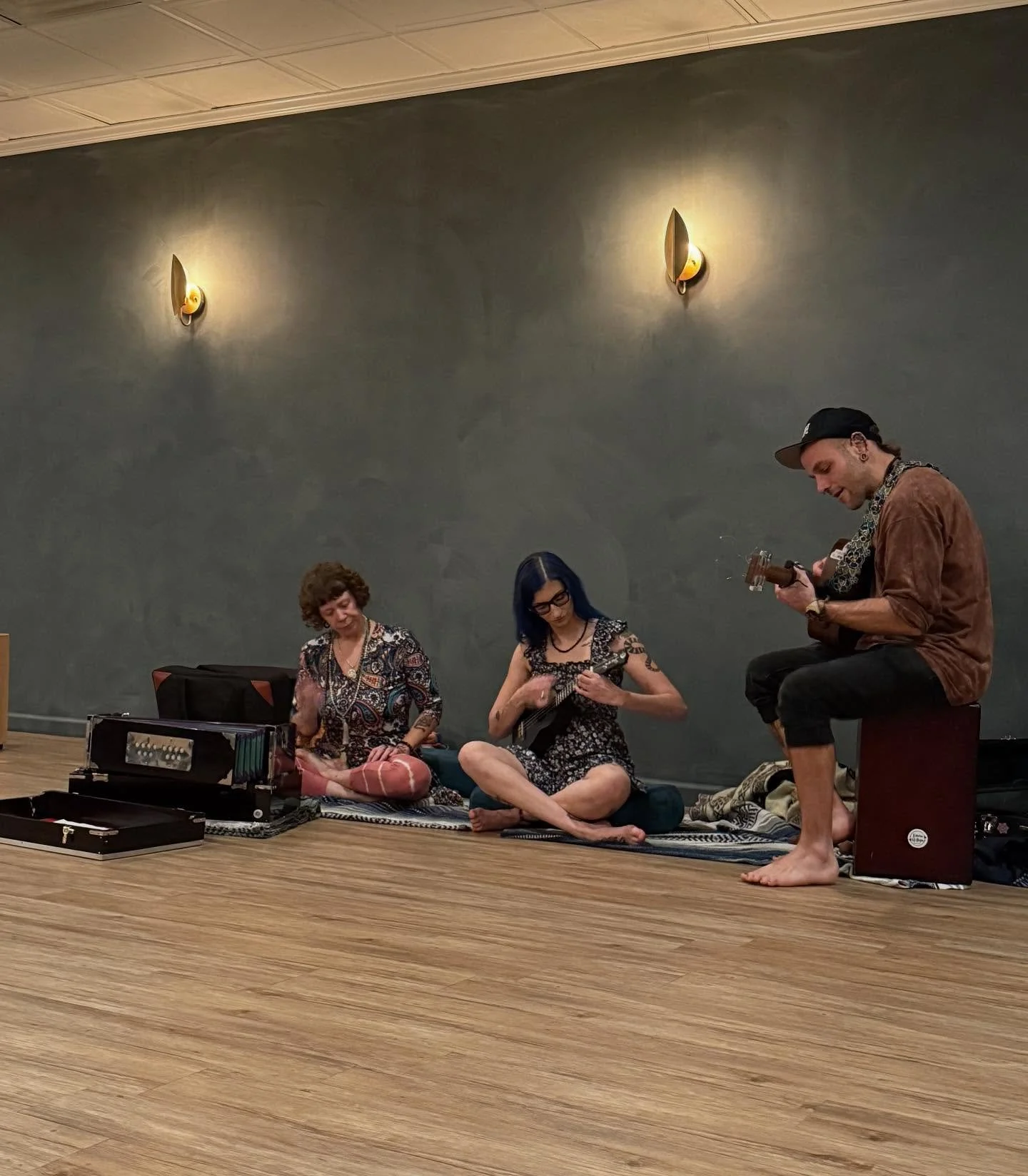 I went to my first kirtan circle tonight. There&rsquo;s something so moving about a room full of strangers singing the same sounds, breathing in rhythm, and letting whatever they&rsquo;re carrying soften a little.