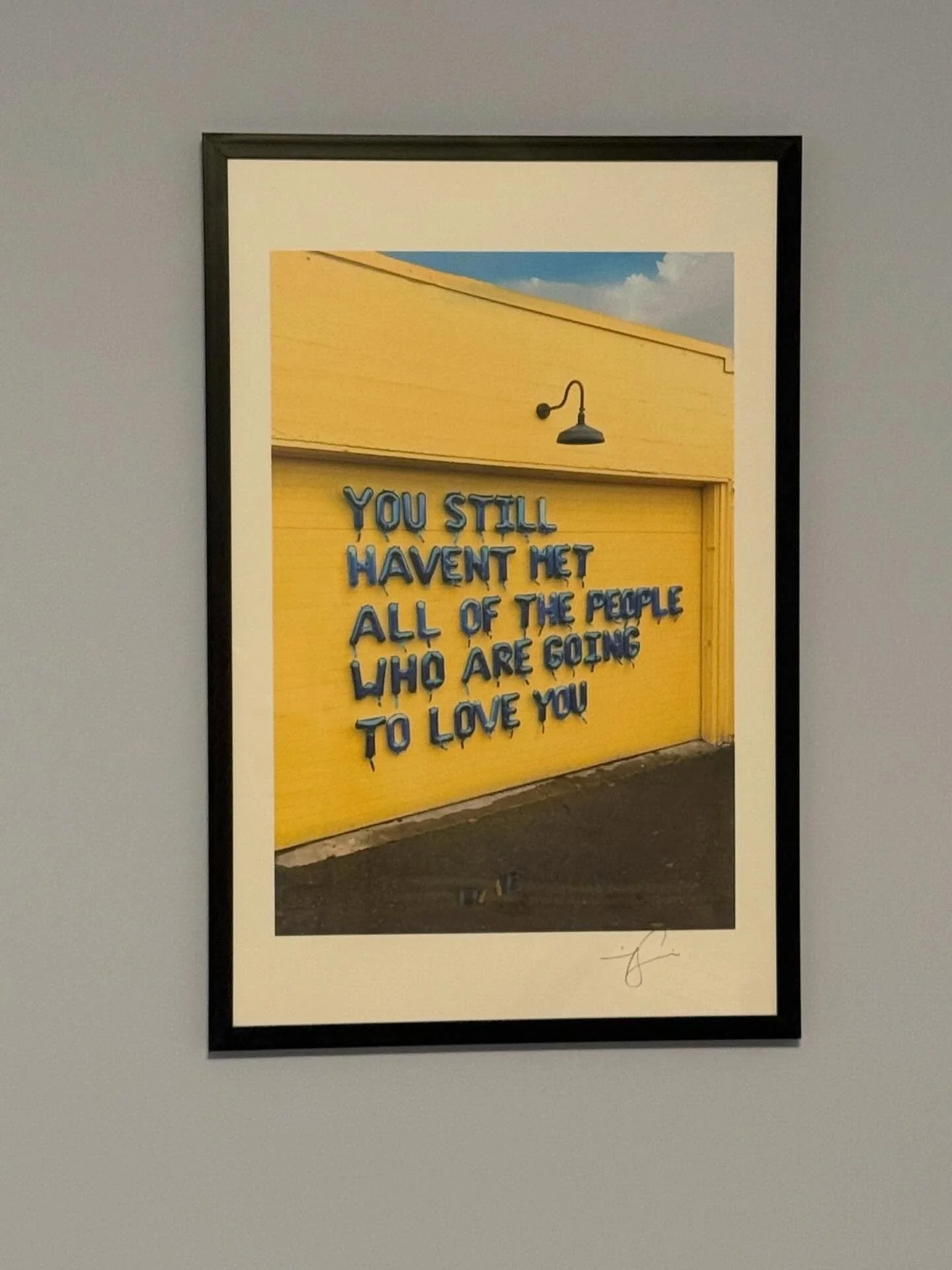 Just hung up this amazing print created by @blcksmth 💕