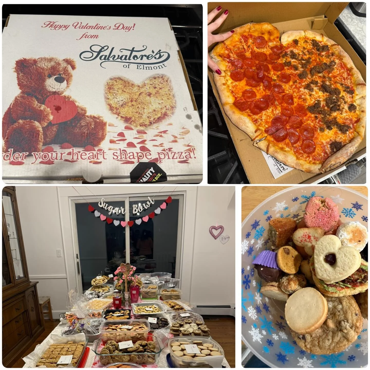 Heart shaped pizza and a sugar bowl? Yes, please! 😍🍕🍪