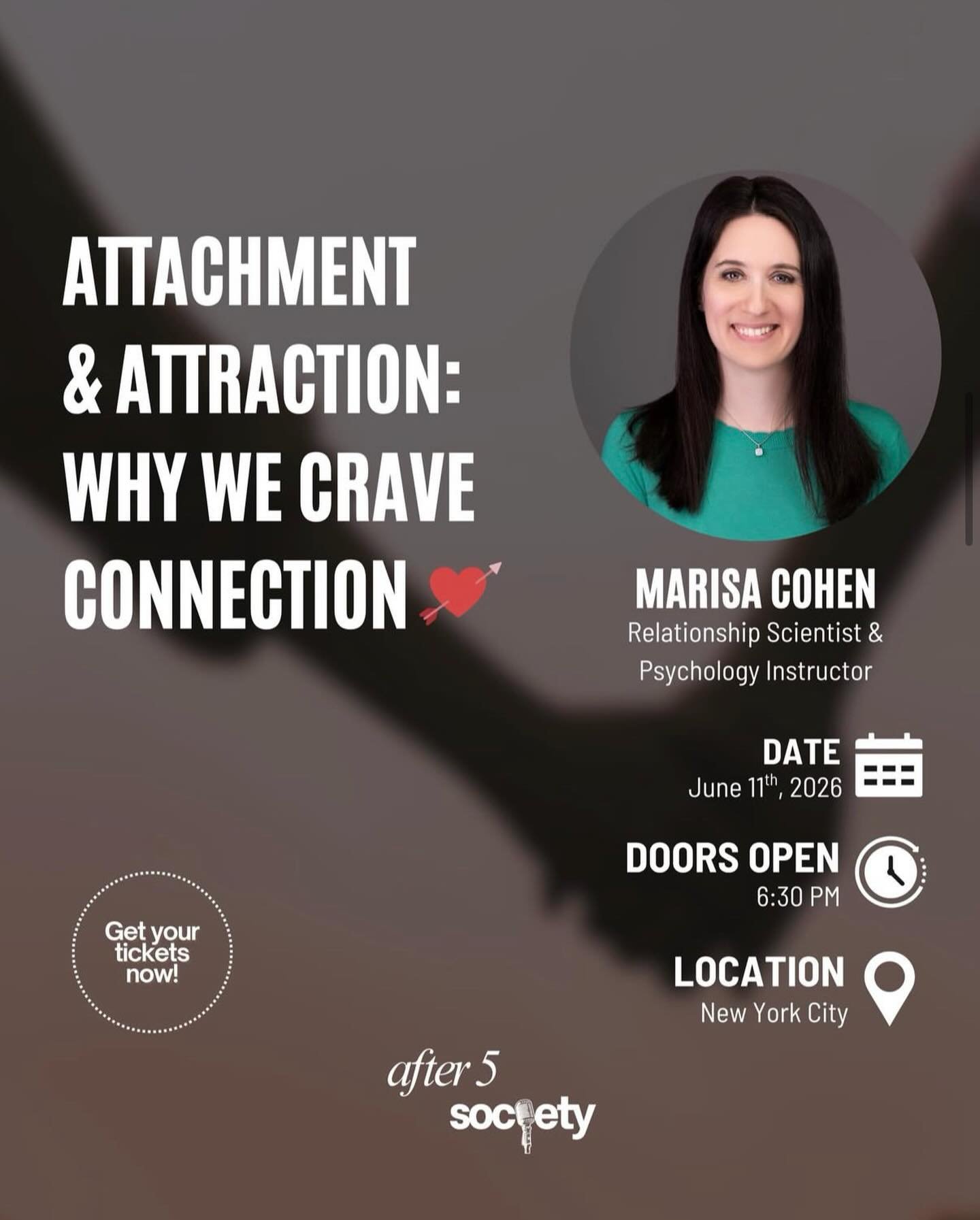 Why do some people pull away while others crave reassurance? Why do certain relationship patterns repeat? 

I&rsquo;ll be talking all about attachment and relationship dynamics and my goal is for this talk to be both educational and full of those &ld