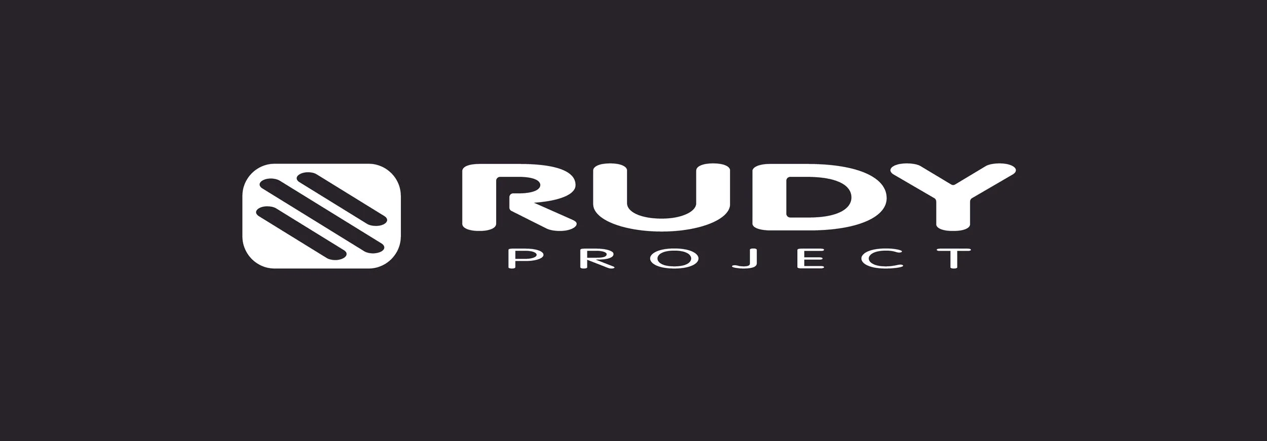 Rudy Project logo with a black background, a stylized white icon, and the words 'Rudy Project' in white.