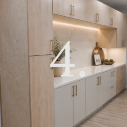 Modern Flat Panel Kitchen Remodel by ARCADE GREEN Kitchen Cabinets, Bathroom Vanities & Vinyl Flooring — Project 2 project photo