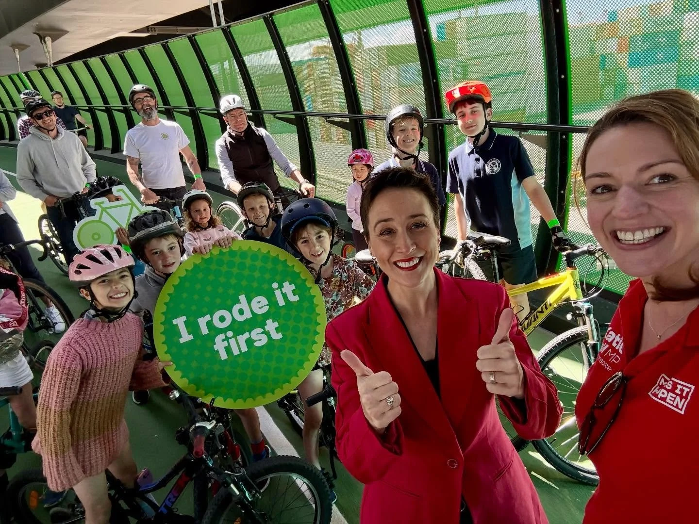 VELO-DAY has arrived!

Clear your afternoon, our new 2.5 km of dedicated cycling track from Footscray into the city is opening at midday! 

Named the Dixon Veloway, after the late and great Iris Dixon, who was a cycling pioneer and an Australian Cycl
