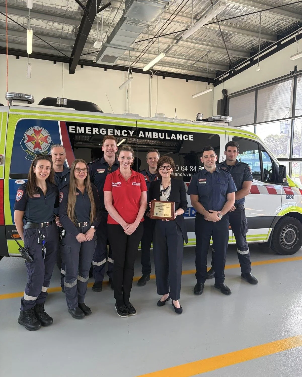 Our new Ambulance Station in Maidstone has officially opened!

The new purpose-built 24-hour branch is home to more than 30 paramedics and features modern, safe and fit-for-purpose facilities. 

I joined Minister for Ambulance Services Mary-Anne Thom