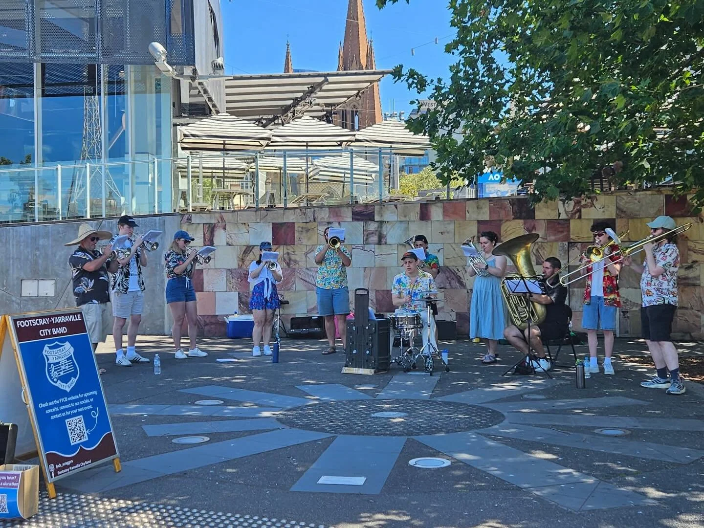🎾 Heading to the @australianopen? Make sure you stop by and give some love to the @footscray_yarraville_city_band! 

Our local brass band legends are playing on the walk from Flinders Street to the AO near Fed Square. 

🐴 It will be a little bit co