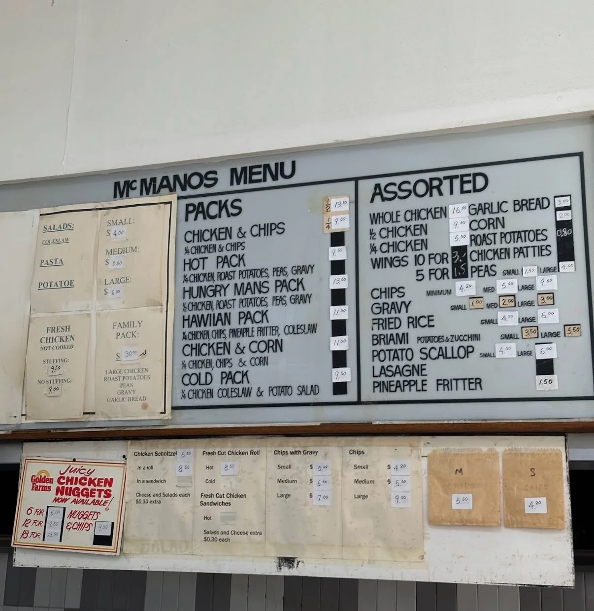 PUT IT IN THE MUSEUM: 
Dave is retiring and I am so sad - from the &lsquo;keep footy at the western oval&rsquo; sticker on the door, to the magnificent chips and chook, it&rsquo;s certainly the end of an era. I understand that today is the last day o