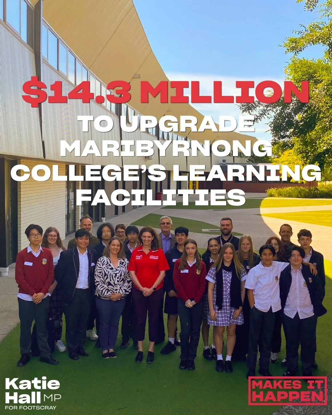 Huge wins for Footscray in the 2025&ndash;26 State Budget! 🎉 

Here&rsquo;s what I am making happen for our community: 

🏫 Maribyrnong Secondary College Upgrade &ndash; $14.3M 
A major investment to upgrade and modernise learning spaces, giving stu