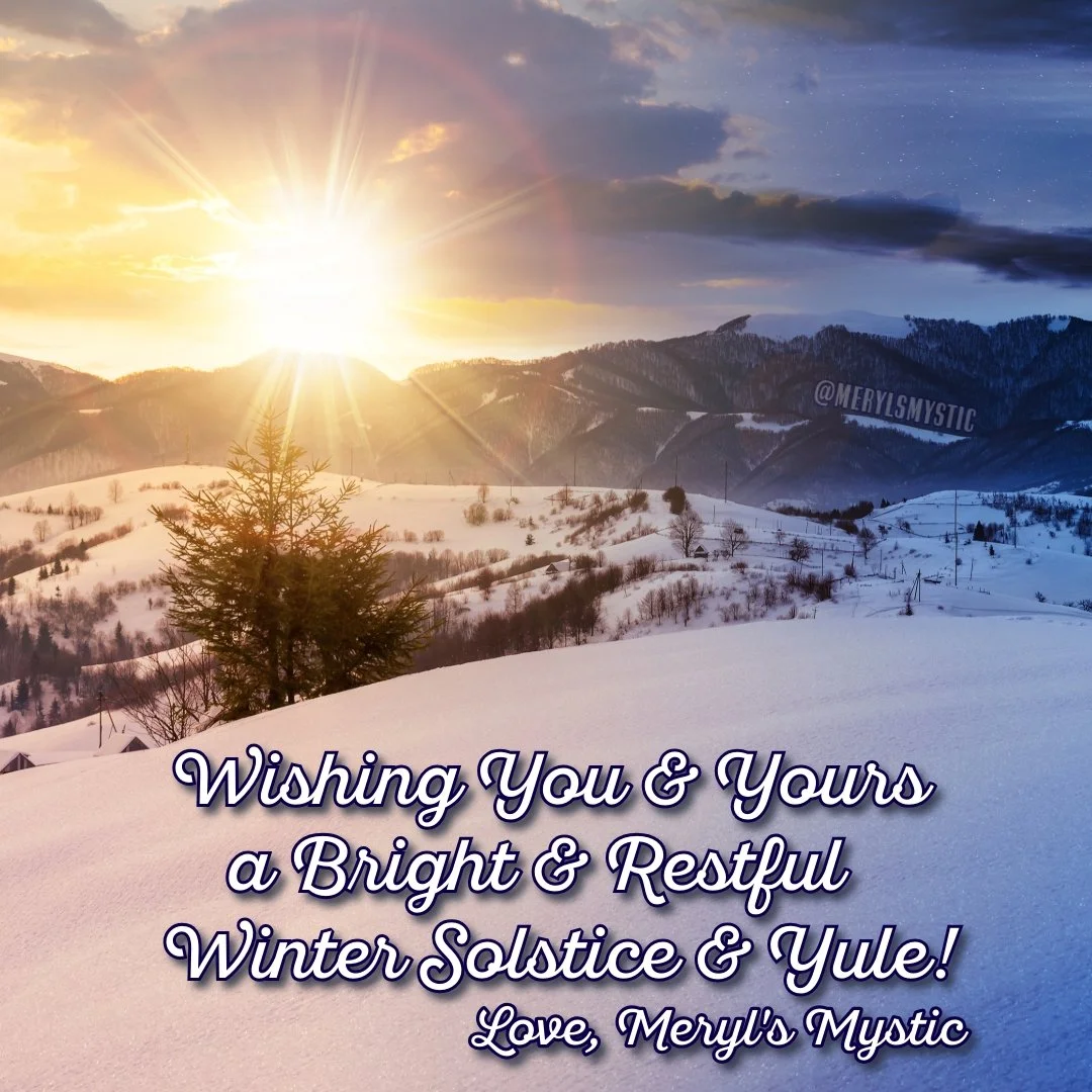Today is the Winter Solstice, the beginning of Capricorn Season, and Yule!
.
And with that Sag New Moon on the 19th, there's so much energy for activities! It's up to you to make sure you're consciously choosing what is worth your energy.
.
This is a