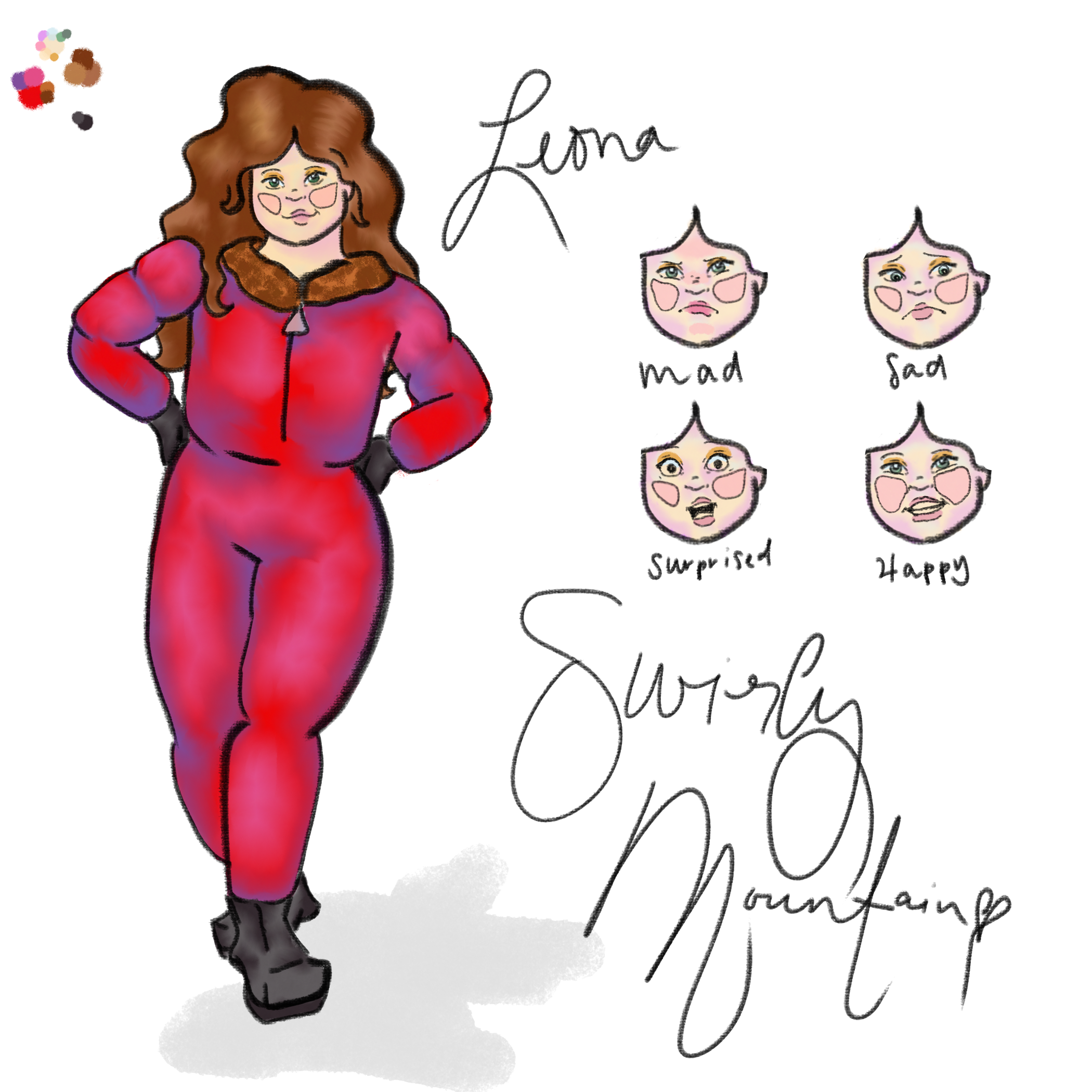 "Leona" Character Design for upcoming Webtoons project