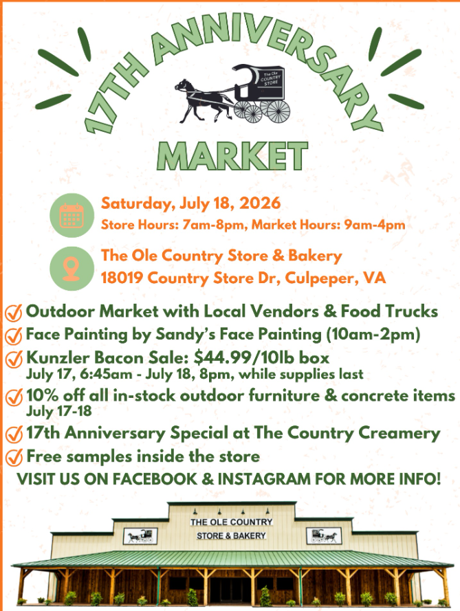 Ole Country Store 17th Anniversary