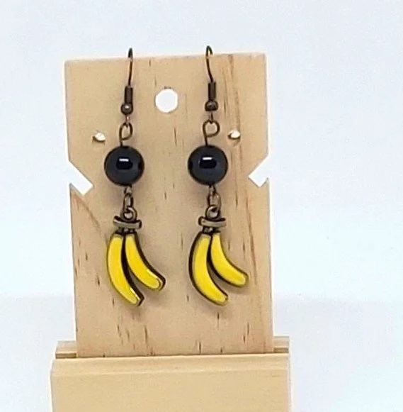 Livity Original Earrings: Banana Delight (OOAK Playful Charm)