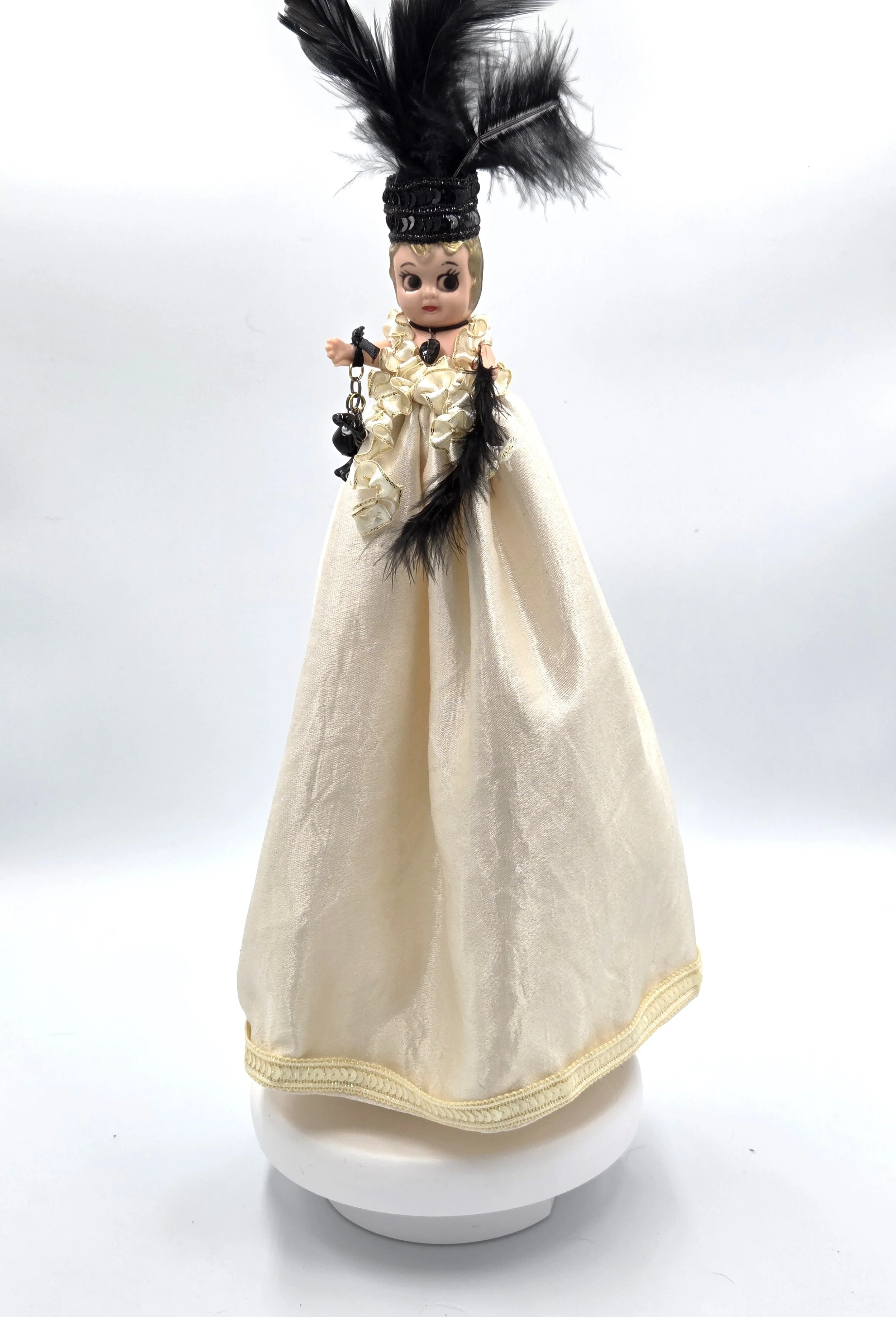 "Sabina" The Black and Ivory Muse, Livity Original Art Doll: OOAK Figure