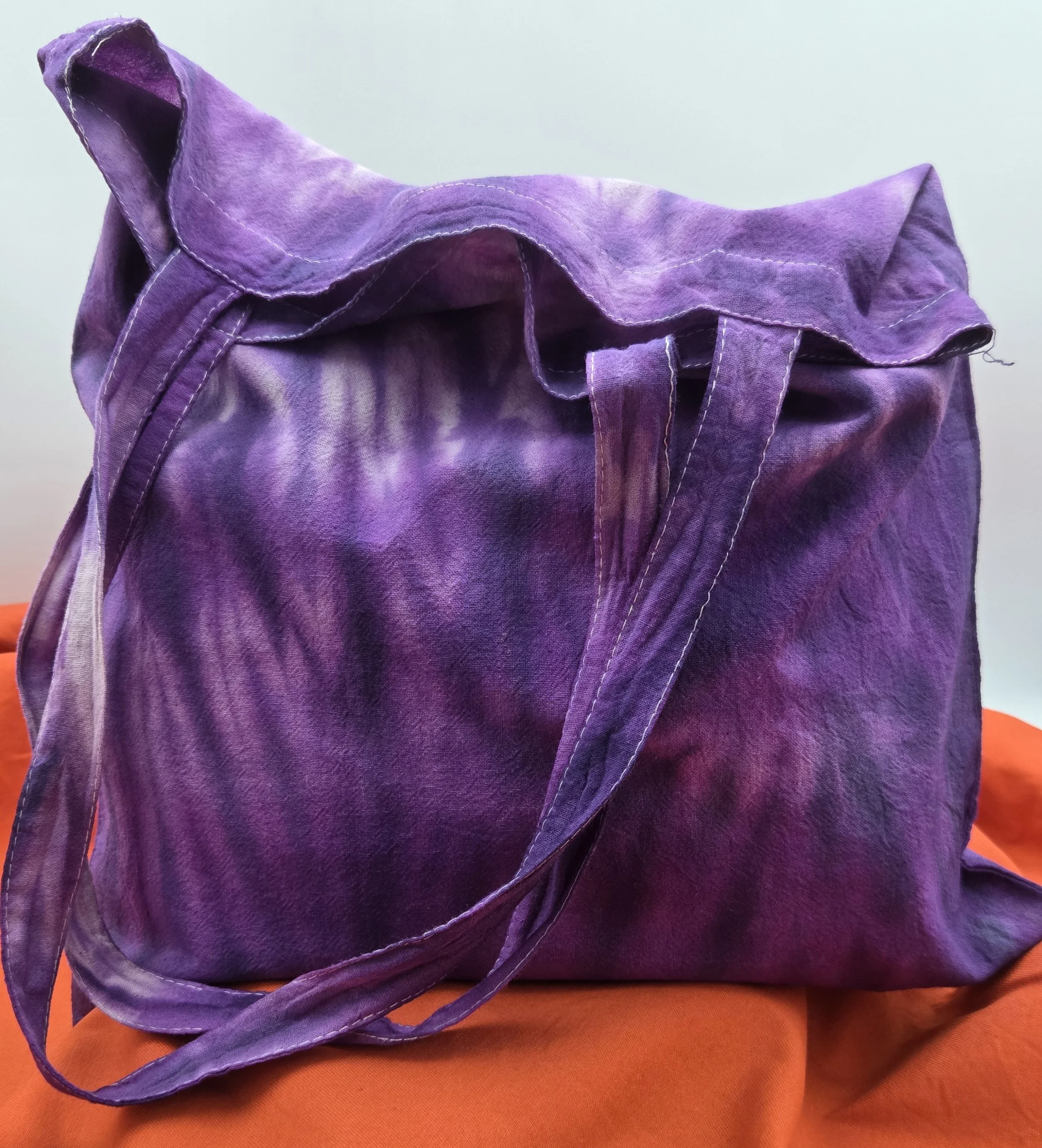 Livity Original Hand-Dyed Tote: Midnight Grass (OOAK Textile Art)