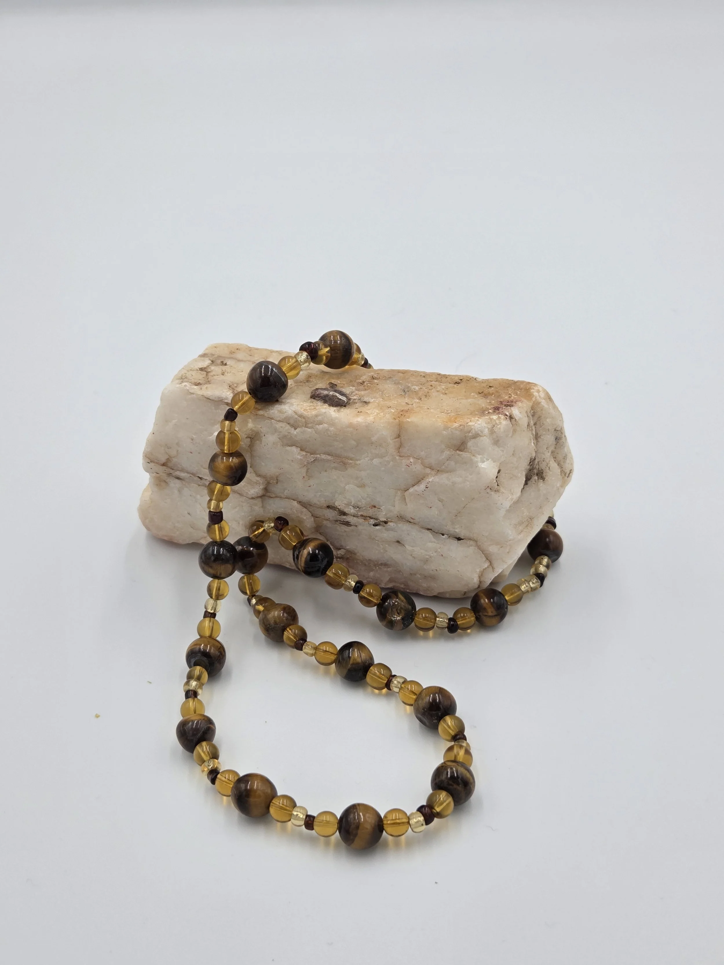 Livity Original Necklace: Amber Gaze (OOAK Statement Piece)