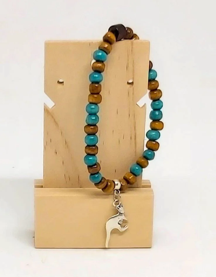 Silver Kangaroo & green & brown wood 2cropped AA861.jpg