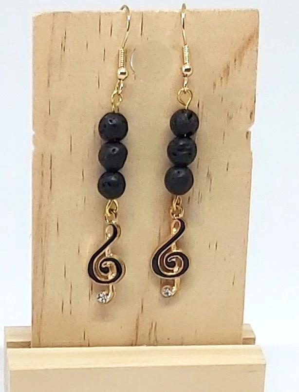 Livity Original Earrings: Lava Rhapsody (Gold Plated Hooks)