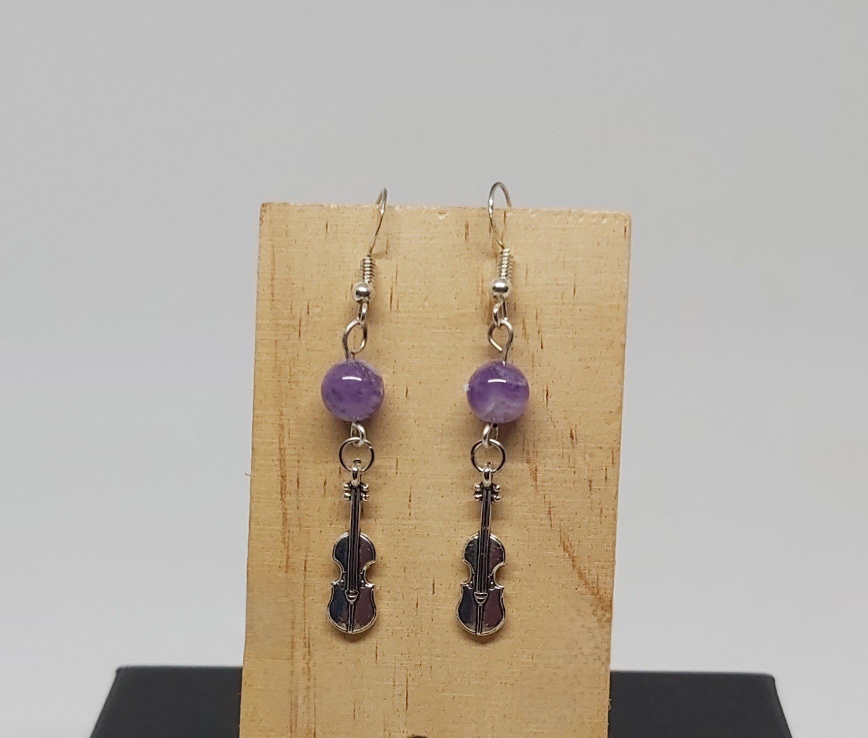 Livity Original Earrings: Amethyst Serenade (Sterling Silver Hooks)