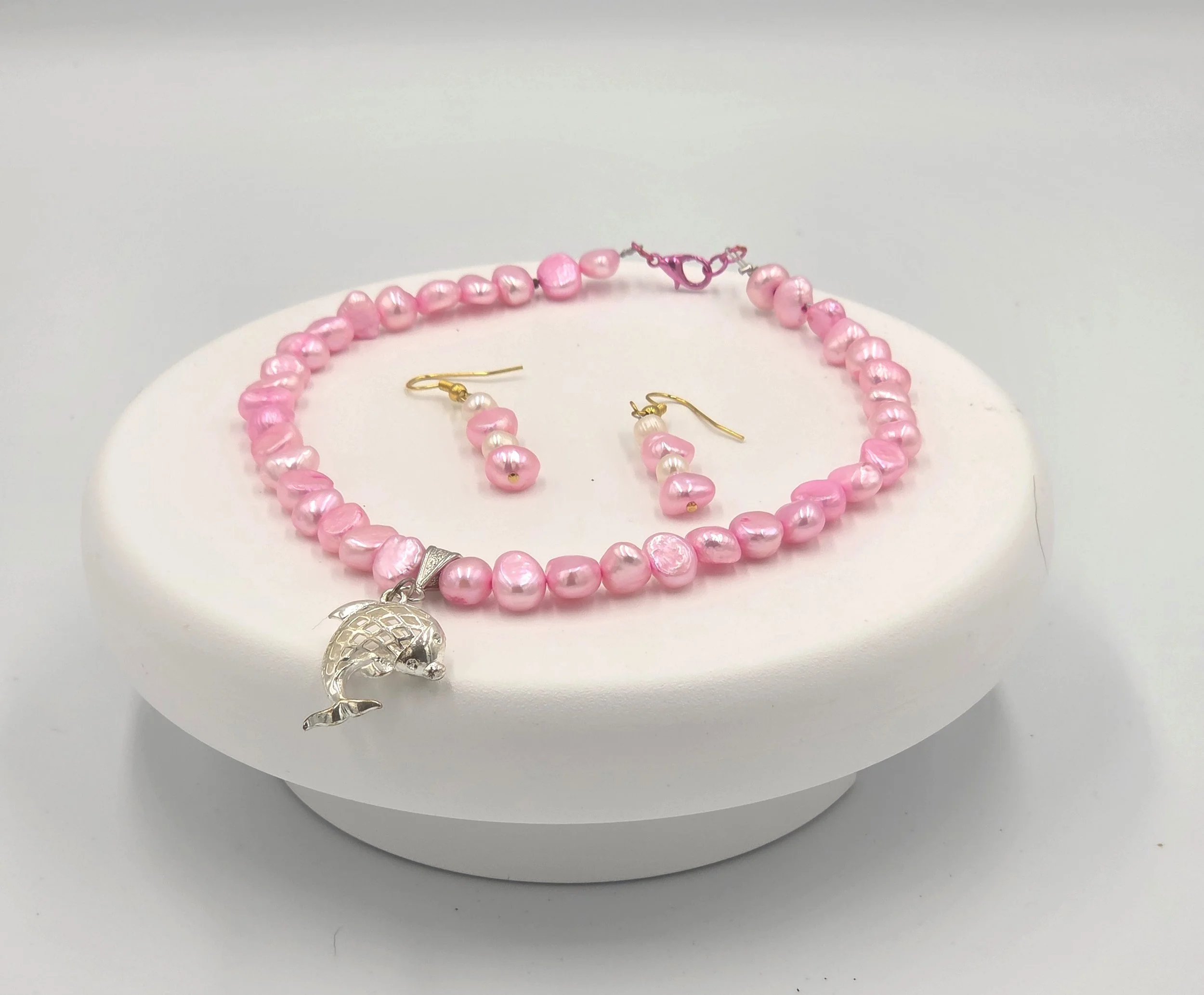 Livity Original Jewelry Set: The Playful Spirit (Necklace & Earrings) (OOAK Artisan Piece)