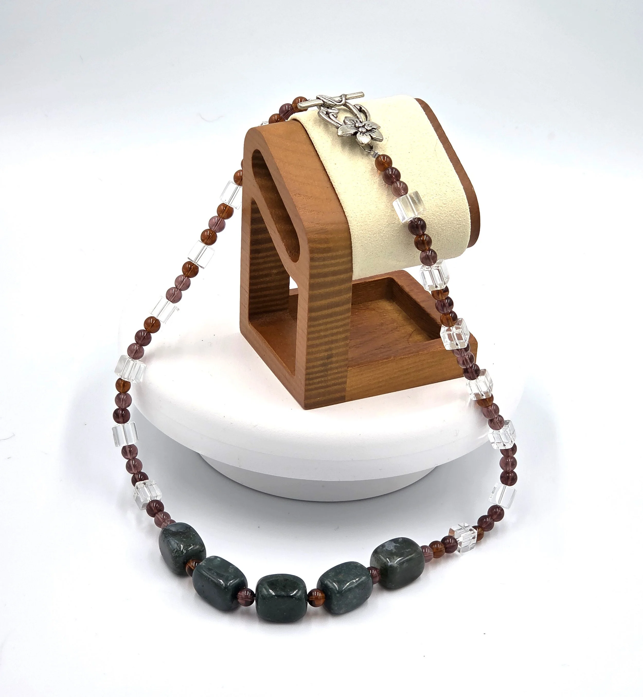 "Amber Moss" Livity Original Necklace (OOAK Artisan Piece)