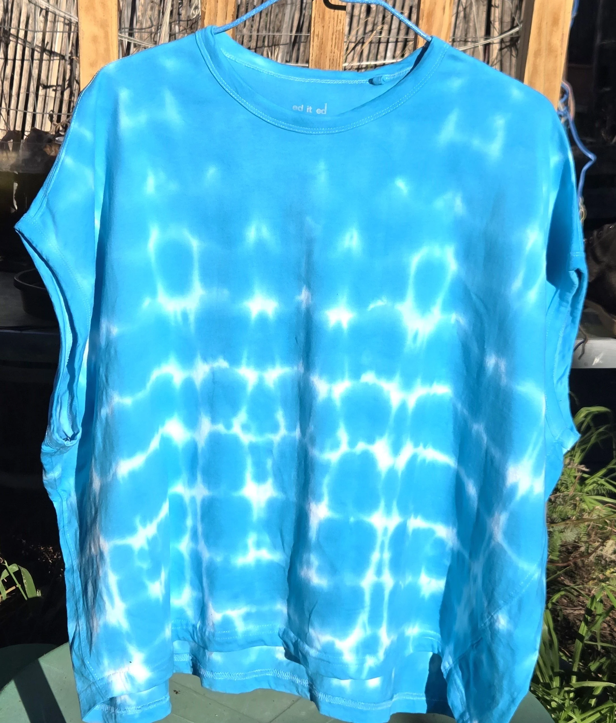 "Oceanic Ripple" Livity Wearable Art (OOAK Adult T-Shirt Size 12)