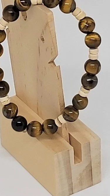 elastic Bracelet wood Tigers eye2  AA892.jpg