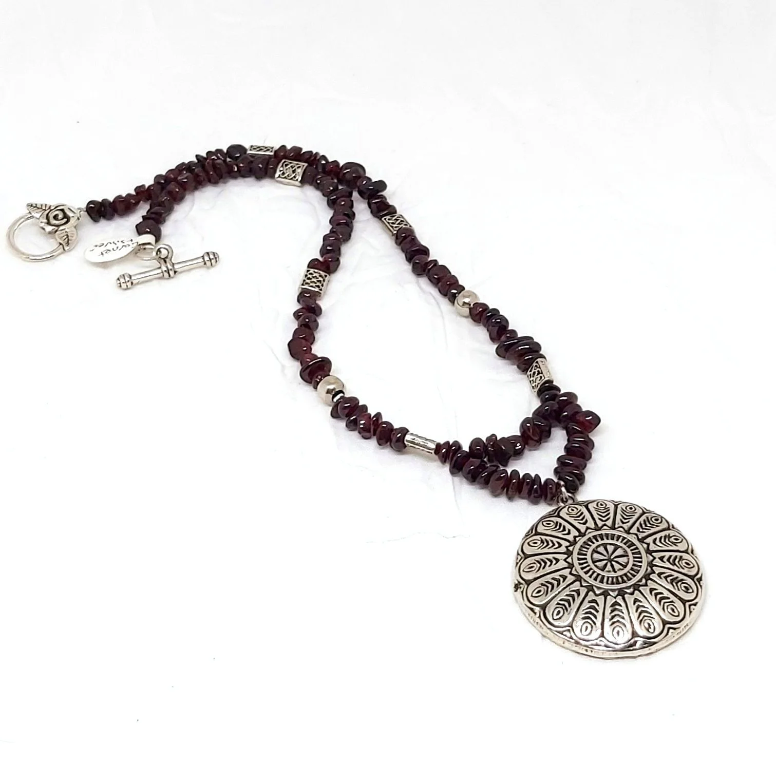 "Crimson Vertex"  Livity Original Necklace (OOAK Artisan Piece)