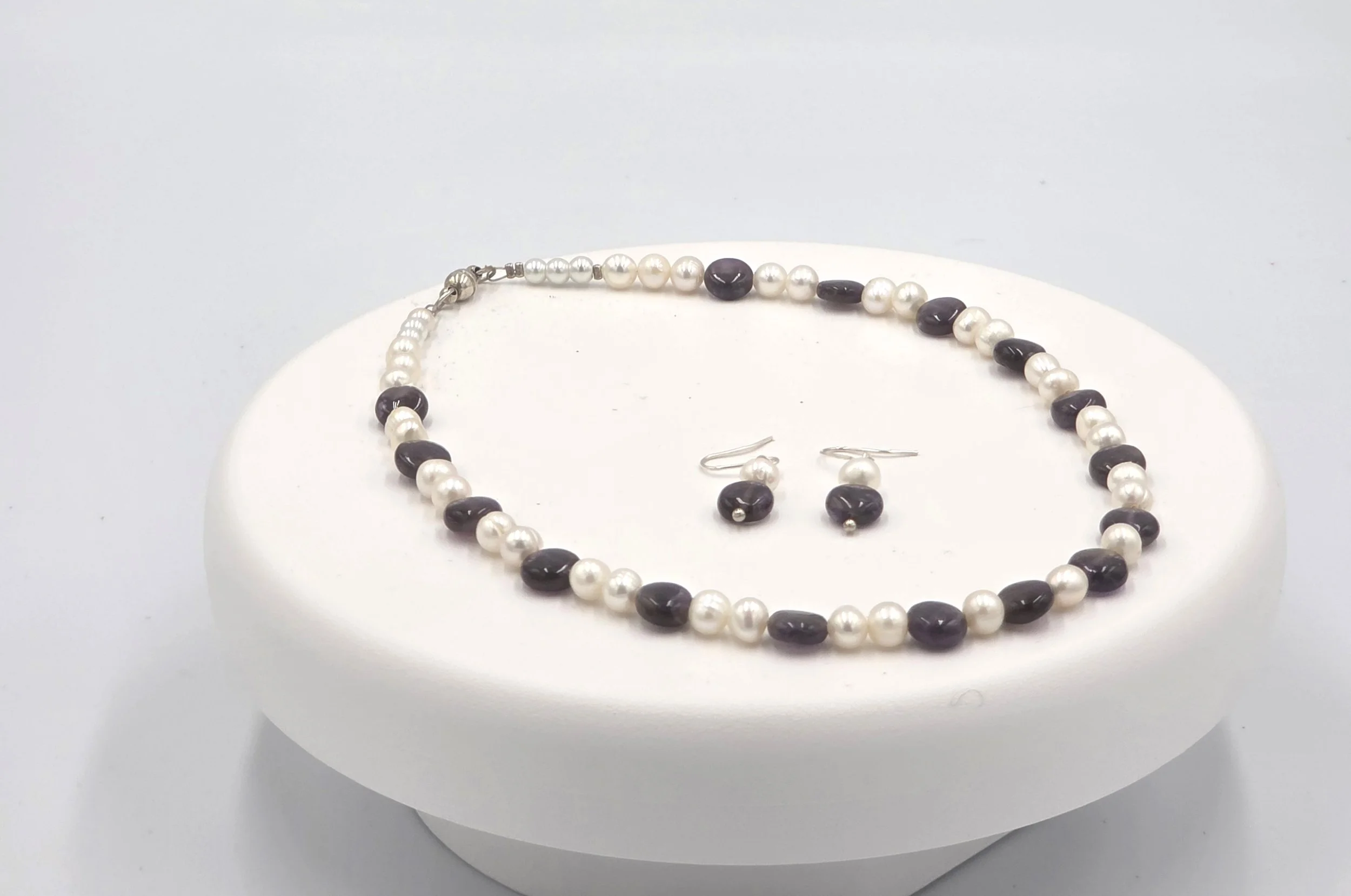 Livity Original Jewelry Set: Violet Serenity (OOAK Artisan Bundle)