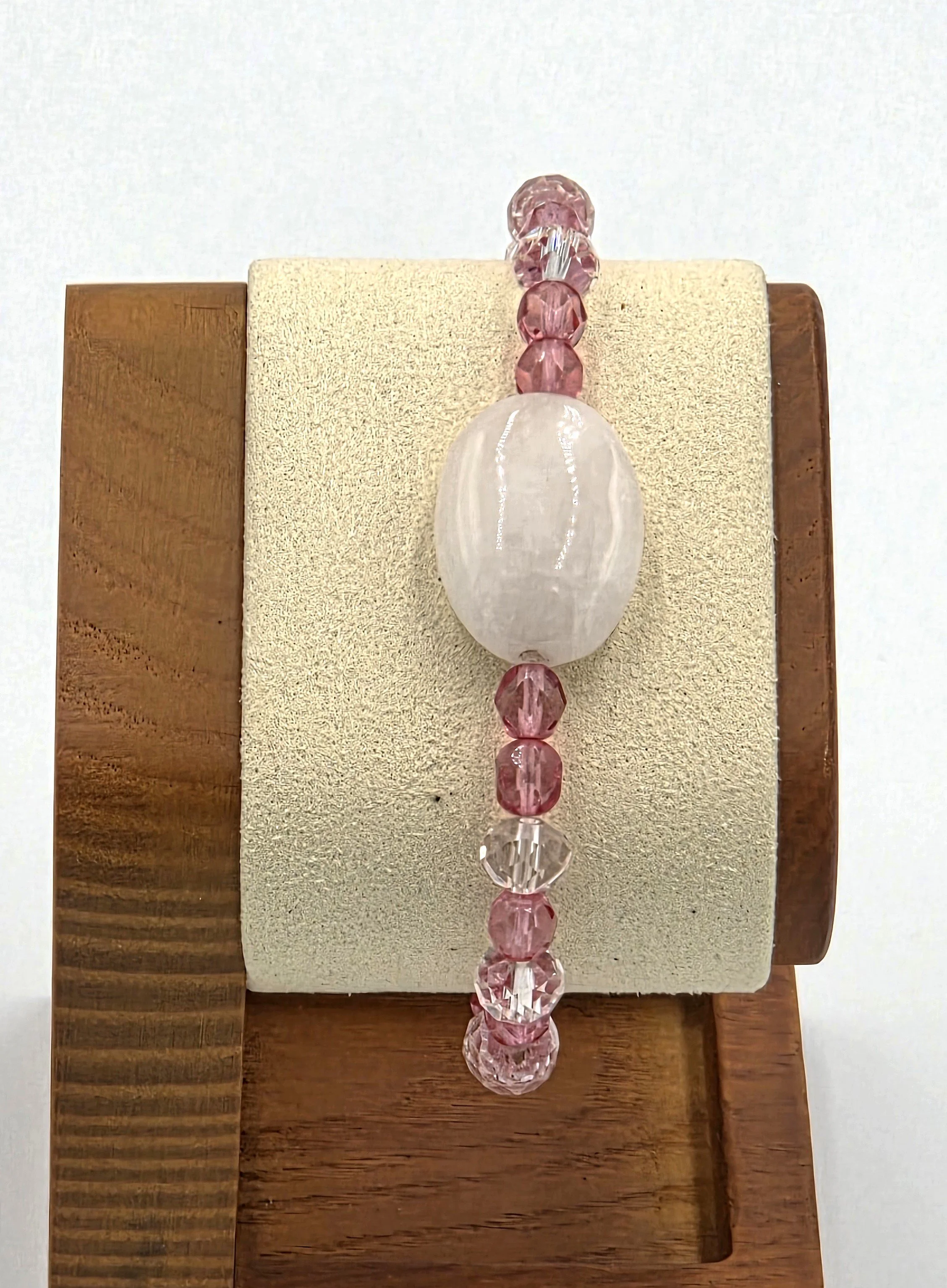 "Shimmering Rose" Livity Original Bracelet OOAK Artisan Piece