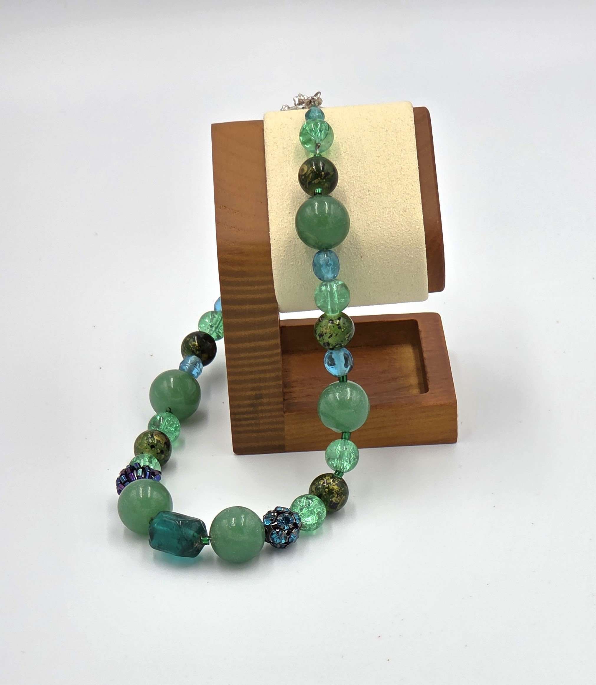 Livity Original Necklace, "Forest Glow" OOAK Statement Piece