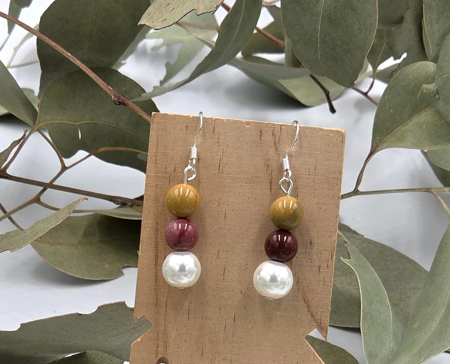 "Desert Pearl" Livity Original Earrings (OOAK Australian Heritage Collection)
