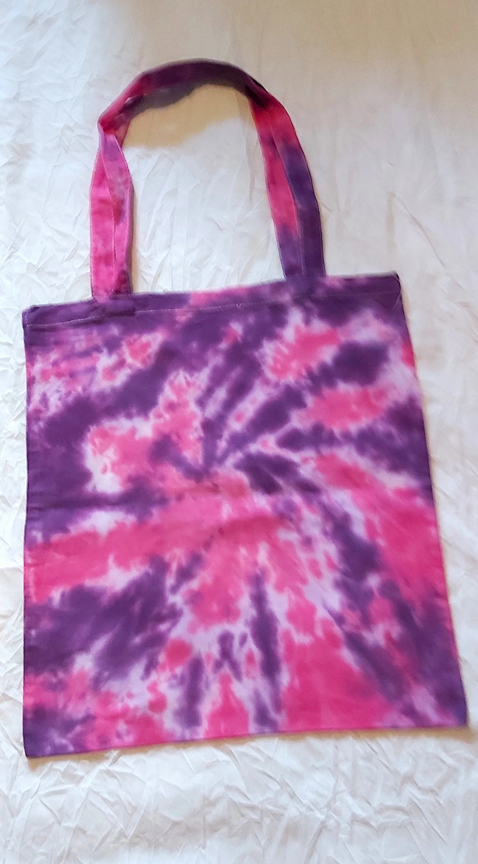 Livity Original Hand-Dyed Tote: Orchid Swirl (OOAK Textile Art)