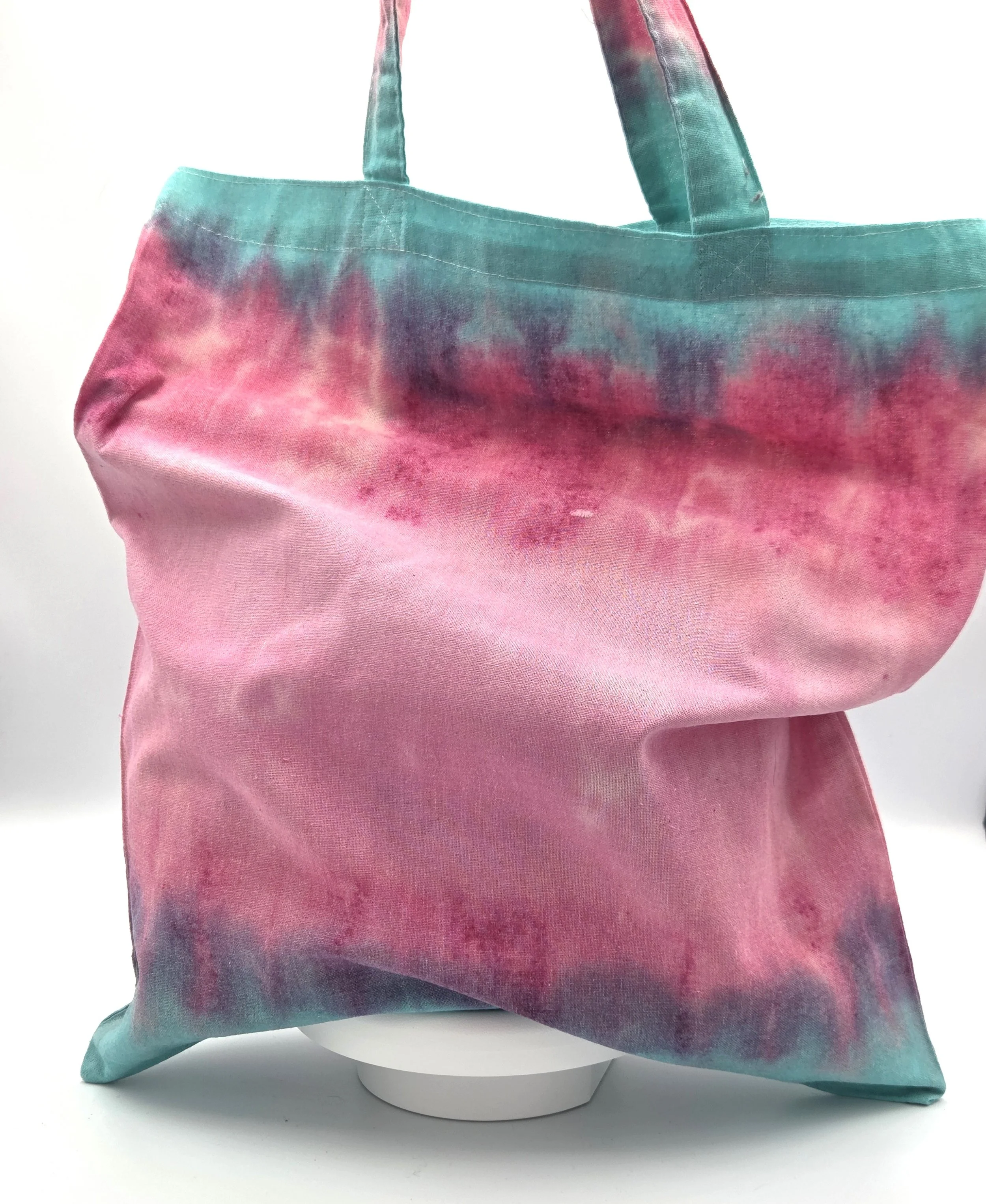 Livity Original Hand-Dyed Tote: "Blush Horizon" (OOAK Textile Art)