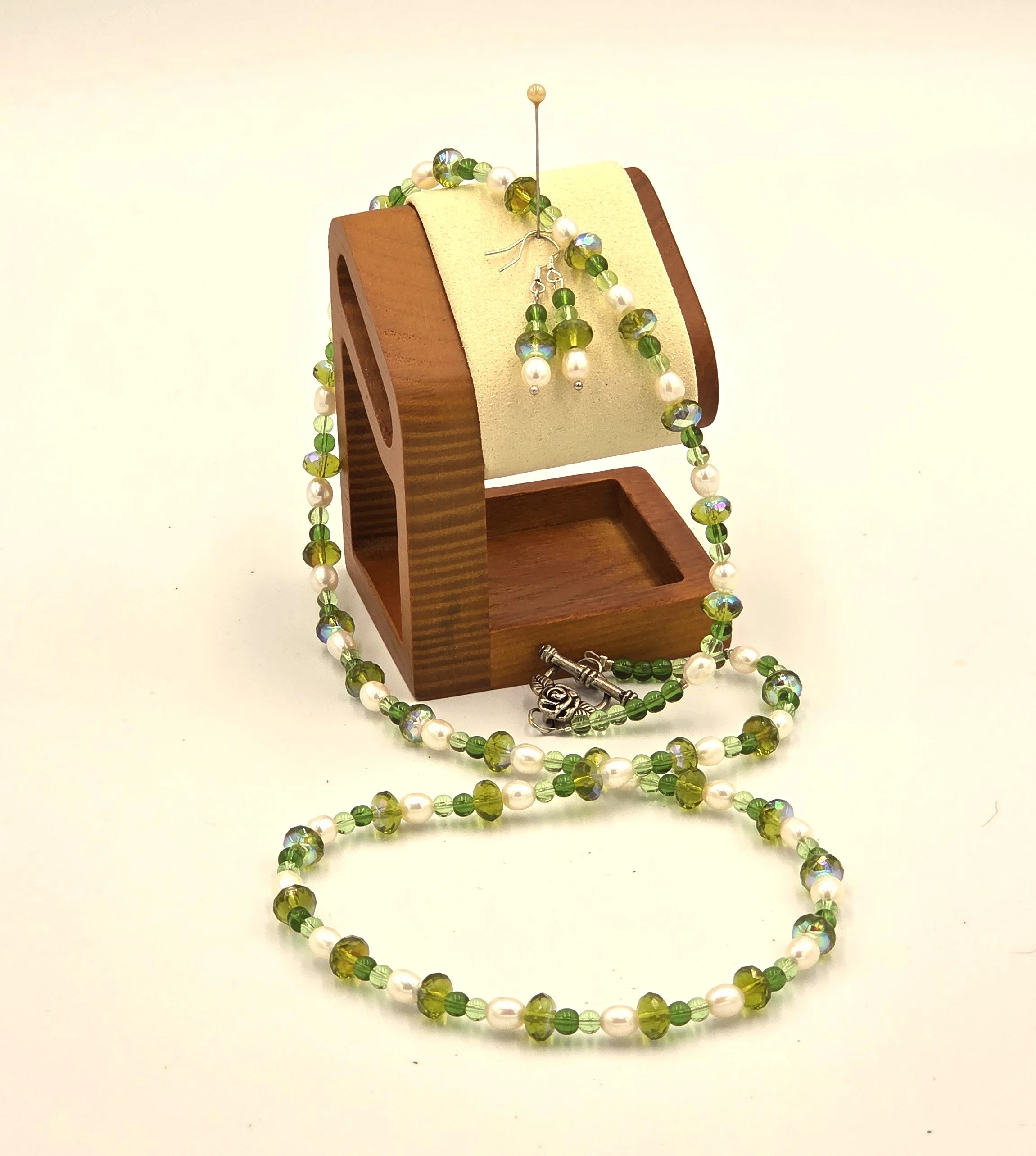 "Misty Morning Garden" Livity Original Necklace: OOAK Statement piece