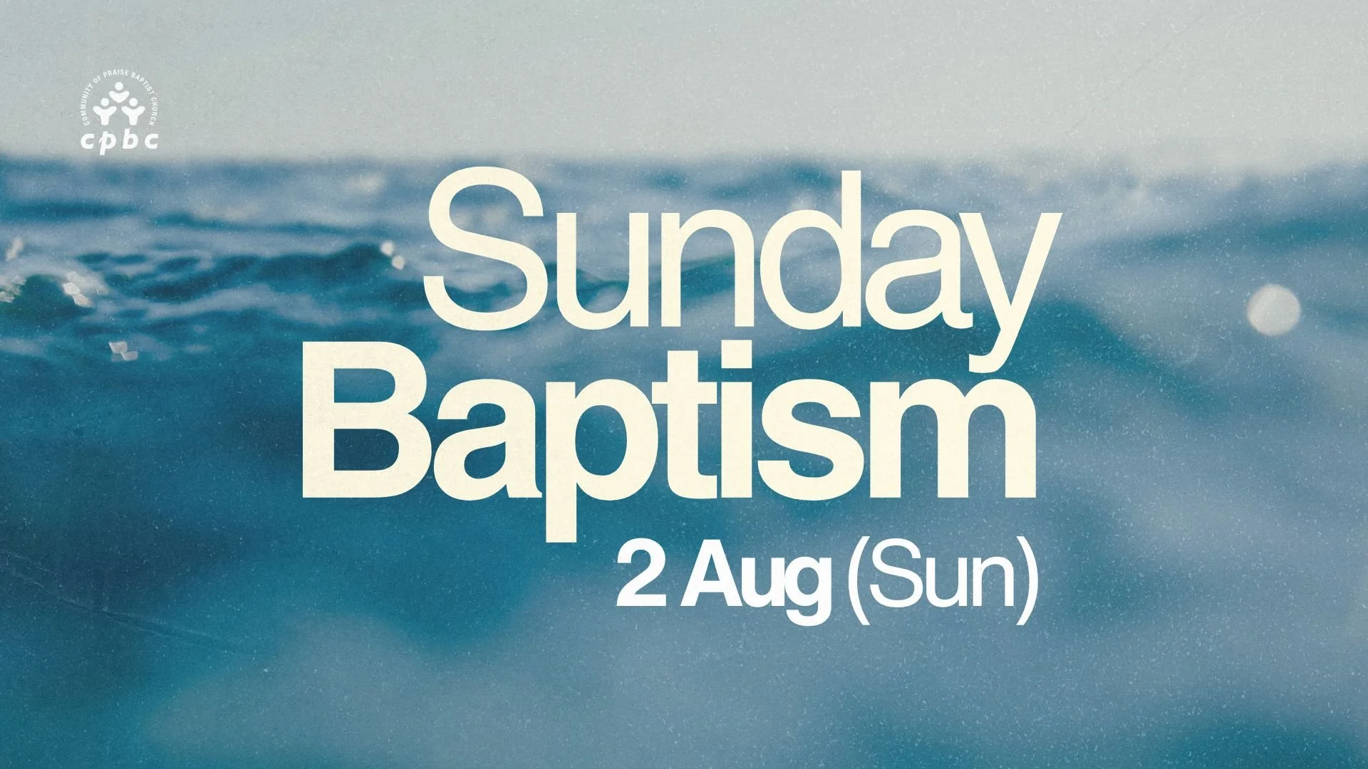 Sunday Baptism
