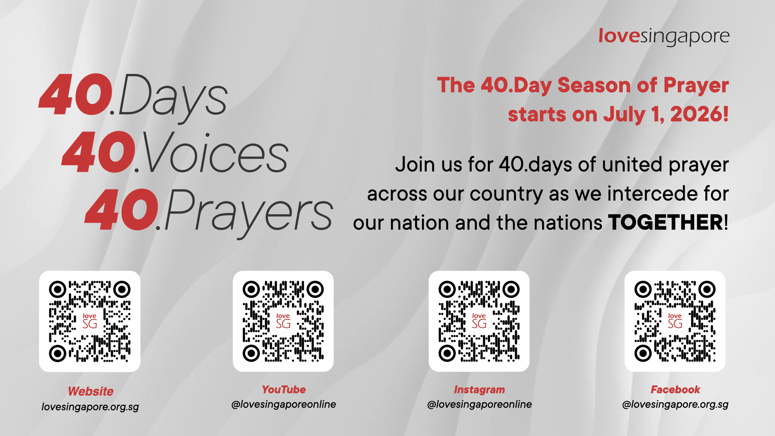 LoveSingapore 40.Day Season of Prayer