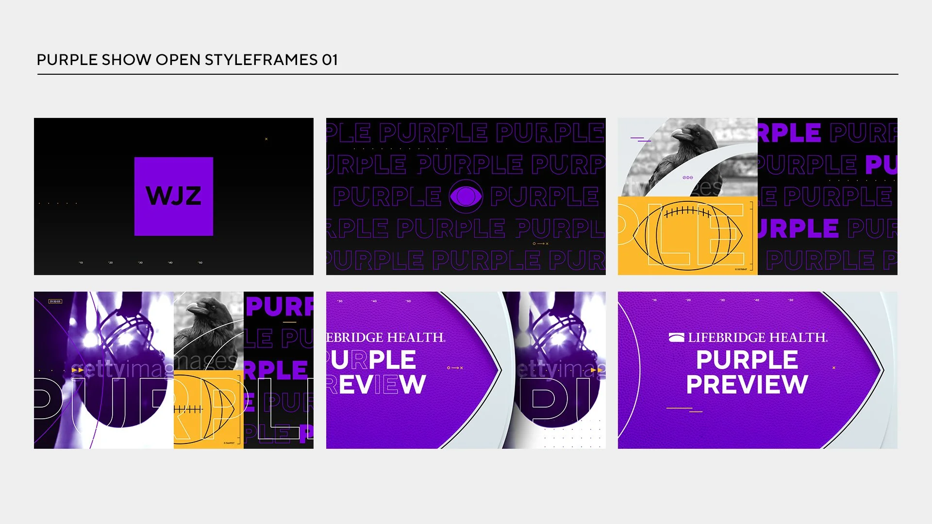 Styleframes: Purple Show Opens