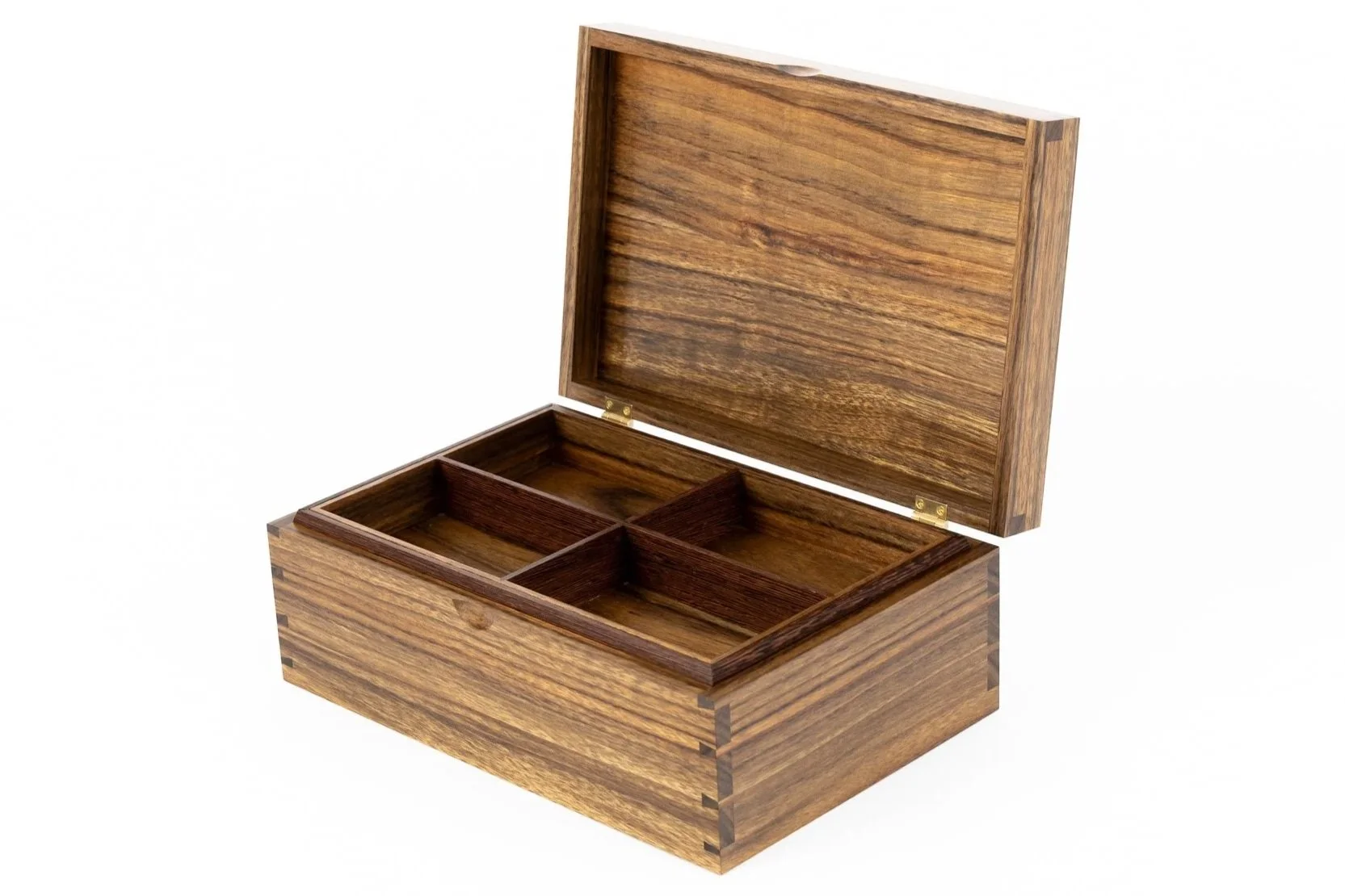 Jewellery box in ovangkol and wenge