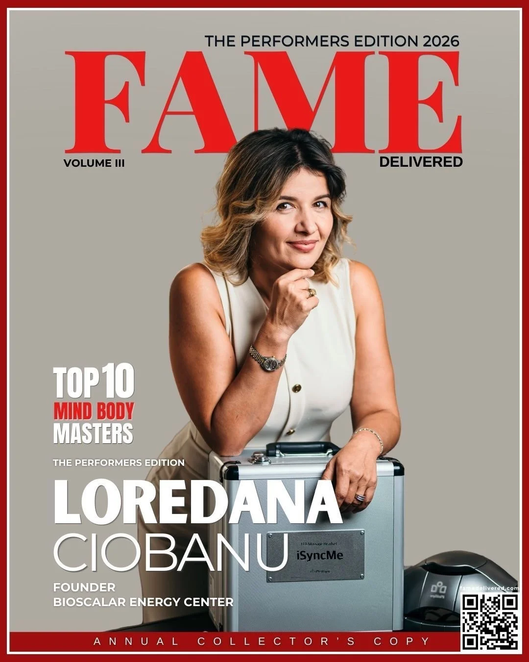 Loredana Ciobanu Featured in FAME Magazine’s Top 10 Mind Body Masters – The Performers Edition 2026