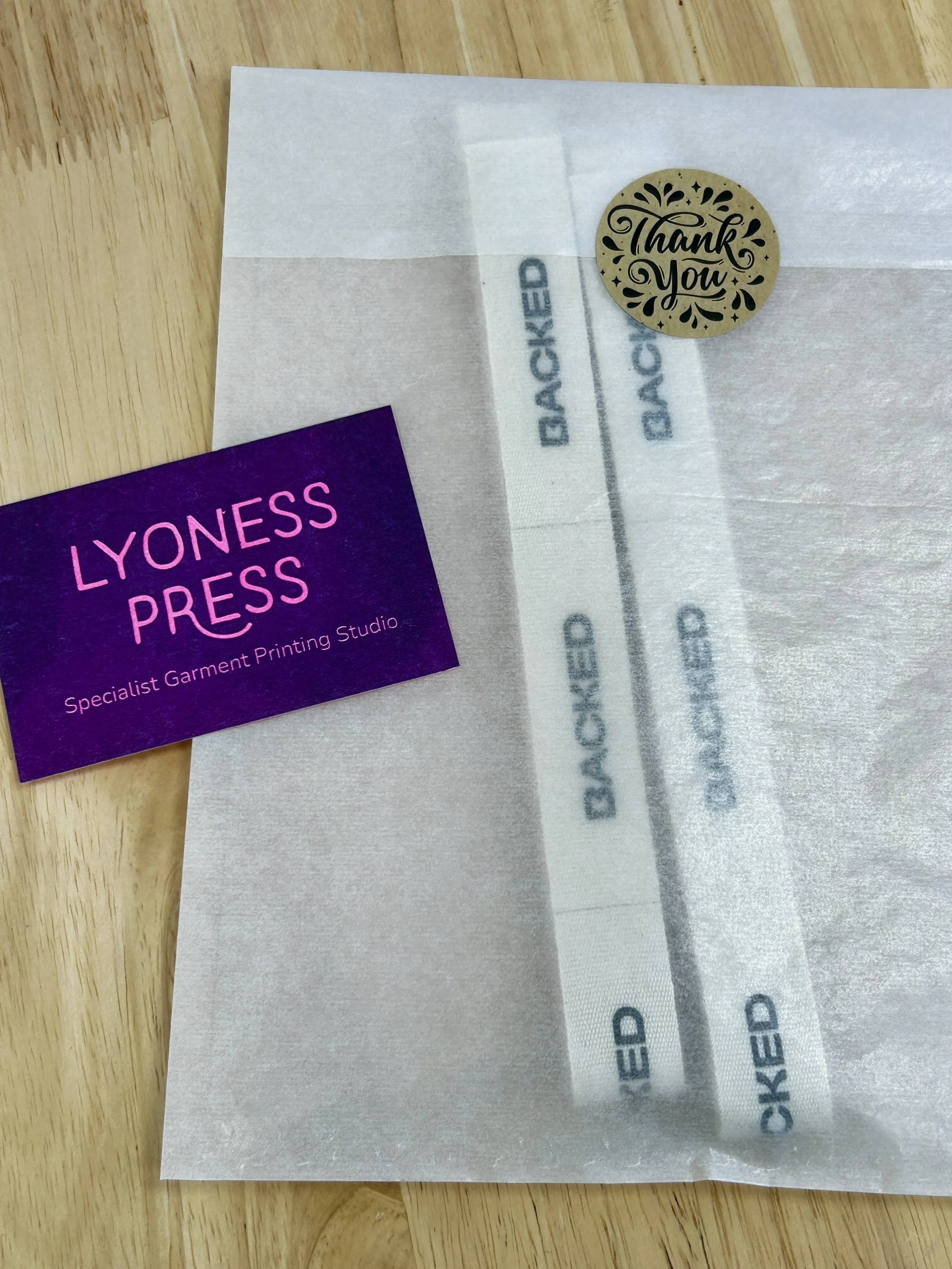 Printed eco-friendly clothing labels